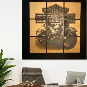 21. Beleef de legende met het luxe kunstwerk “Harley-Davidson 2” : vrijheid en avontuur gevangen in kunst