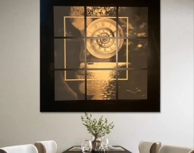 7. Verken de diepe symboliek van tijd in het luxe kunstwerk "Sign of Times” : een uniek kunstwerk over de complexiteit van tijd en toekomst