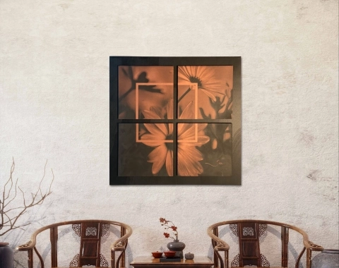 44. Ontdek het luxe kunstwerk “Daisies” : een tijdloze elegantie