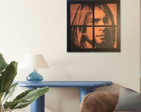 38. Ontdek het exclusieve kunstwerk “Kurt Cobain” : breng de grungelegende tot leven
