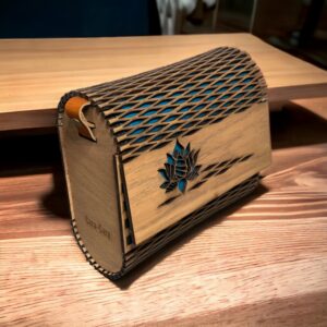 Karaktervolle houten handtas Model fIVE