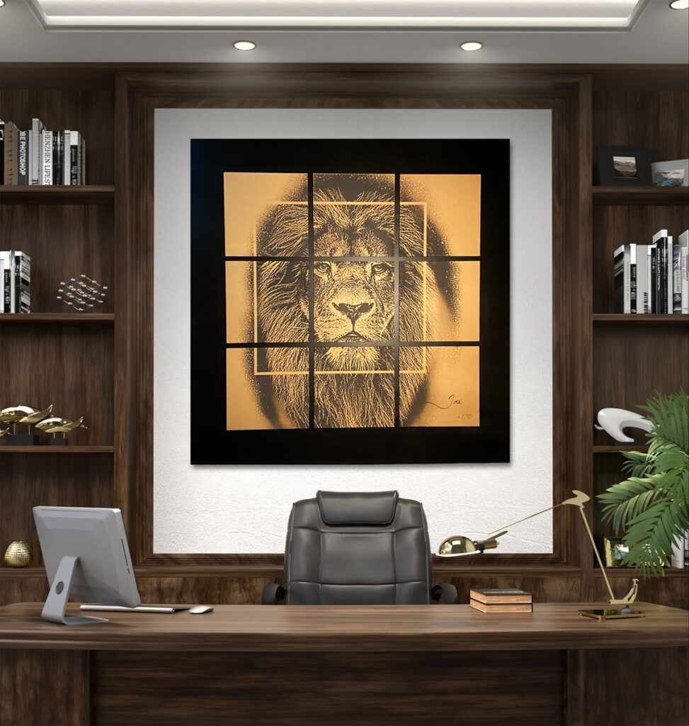 ONTDEK HET EXCLUSIEF “SPIRIT OF THE LION” : Een uniek kunstwerk dat kracht en luxe uitstraalt
