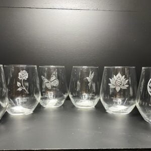 ELEGANT LUXE DRINKGLAS ZENITH 45 CL MET VERFIJNDE LASERGRAVURES - EXCLUSIEVE COLLECTORS ITEMS VOOR JOUW GENOT